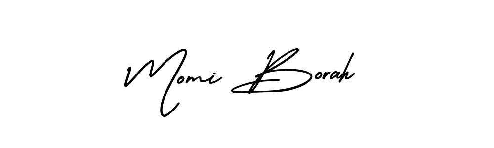 This is the best signature style for the Momi Borah name. Also you like these signature font (AmerikaSignatureDemo-Regular). Mix name signature. Momi Borah signature style 3 images and pictures png