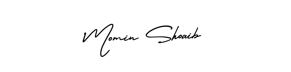 if you are searching for the best signature style for your name Momin Shoaib. so please give up your signature search. here we have designed multiple signature styles  using AmerikaSignatureDemo-Regular. Momin Shoaib signature style 3 images and pictures png