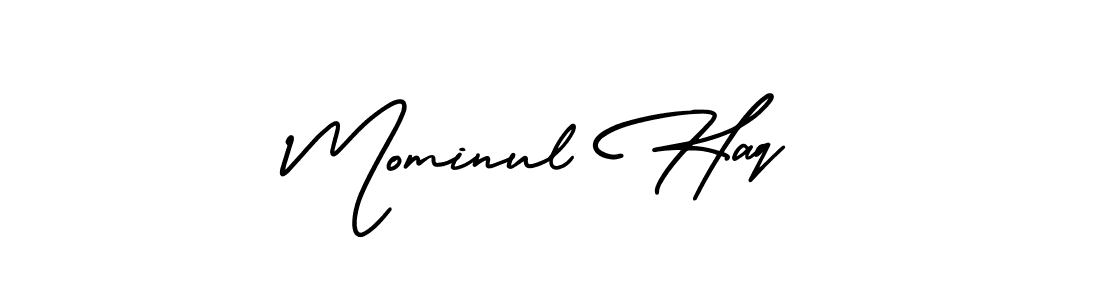 It looks lik you need a new signature style for name Mominul Haq. Design unique handwritten (AmerikaSignatureDemo-Regular) signature with our free signature maker in just a few clicks. Mominul Haq signature style 3 images and pictures png
