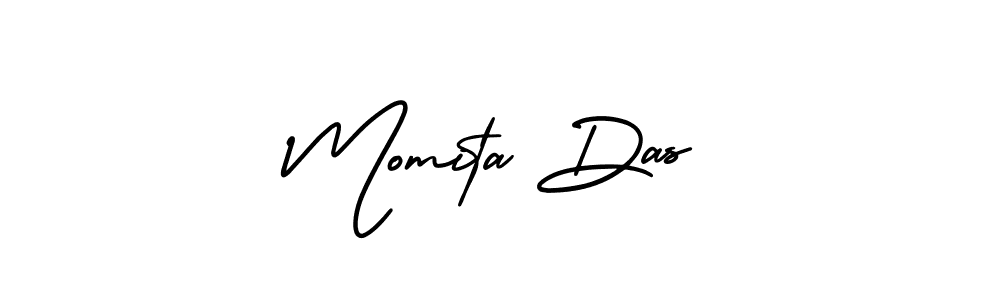 Use a signature maker to create a handwritten signature online. With this signature software, you can design (AmerikaSignatureDemo-Regular) your own signature for name Momita Das. Momita Das signature style 3 images and pictures png