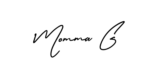 How to Draw Momma G signature style? AmerikaSignatureDemo-Regular is a latest design signature styles for name Momma G. Momma G signature style 3 images and pictures png