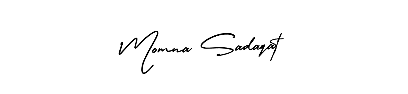 Make a beautiful signature design for name Momna Sadaqat. Use this online signature maker to create a handwritten signature for free. Momna Sadaqat signature style 3 images and pictures png