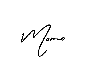 It looks lik you need a new signature style for name Momo. Design unique handwritten (AmerikaSignatureDemo-Regular) signature with our free signature maker in just a few clicks. Momo signature style 3 images and pictures png