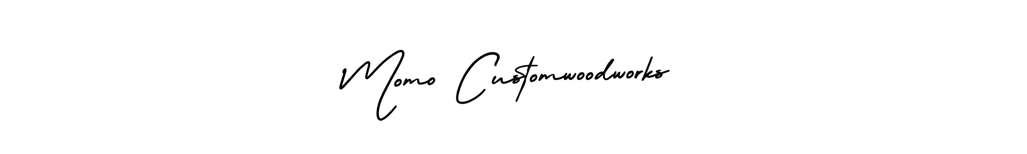 Make a short Momo Customwoodworks signature style. Manage your documents anywhere anytime using AmerikaSignatureDemo-Regular. Create and add eSignatures, submit forms, share and send files easily. Momo Customwoodworks signature style 3 images and pictures png