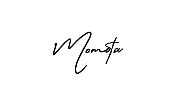Make a beautiful signature design for name Momota. Use this online signature maker to create a handwritten signature for free. Momota signature style 3 images and pictures png