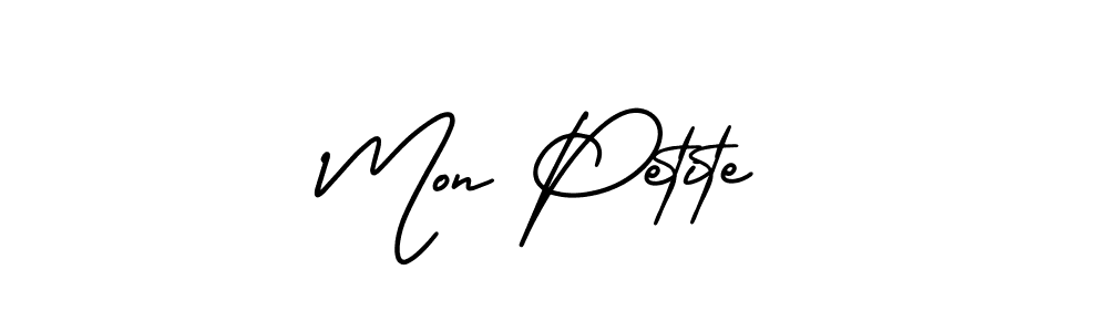 Design your own signature with our free online signature maker. With this signature software, you can create a handwritten (AmerikaSignatureDemo-Regular) signature for name Mon Petite. Mon Petite signature style 3 images and pictures png
