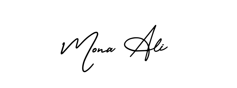 Best and Professional Signature Style for Mona Ali. AmerikaSignatureDemo-Regular Best Signature Style Collection. Mona Ali signature style 3 images and pictures png