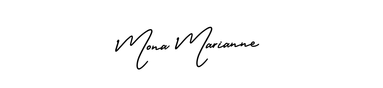 It looks lik you need a new signature style for name Mona Marianne. Design unique handwritten (AmerikaSignatureDemo-Regular) signature with our free signature maker in just a few clicks. Mona Marianne signature style 3 images and pictures png