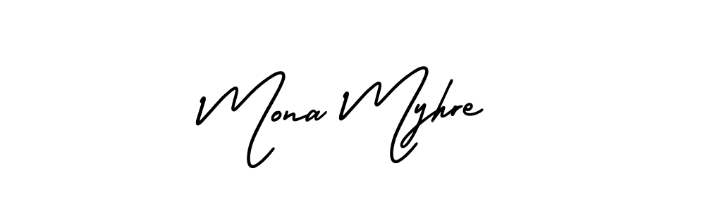 Best and Professional Signature Style for Mona Myhre. AmerikaSignatureDemo-Regular Best Signature Style Collection. Mona Myhre signature style 3 images and pictures png