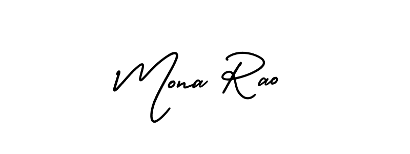 Similarly AmerikaSignatureDemo-Regular is the best handwritten signature design. Signature creator online .You can use it as an online autograph creator for name Mona Rao. Mona Rao signature style 3 images and pictures png