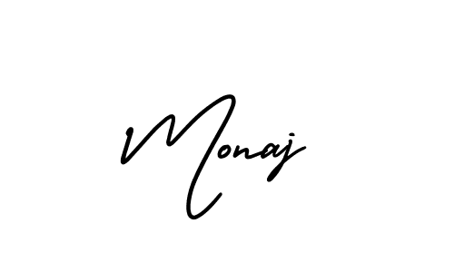 Here are the top 10 professional signature styles for the name Monaj. These are the best autograph styles you can use for your name. Monaj signature style 3 images and pictures png