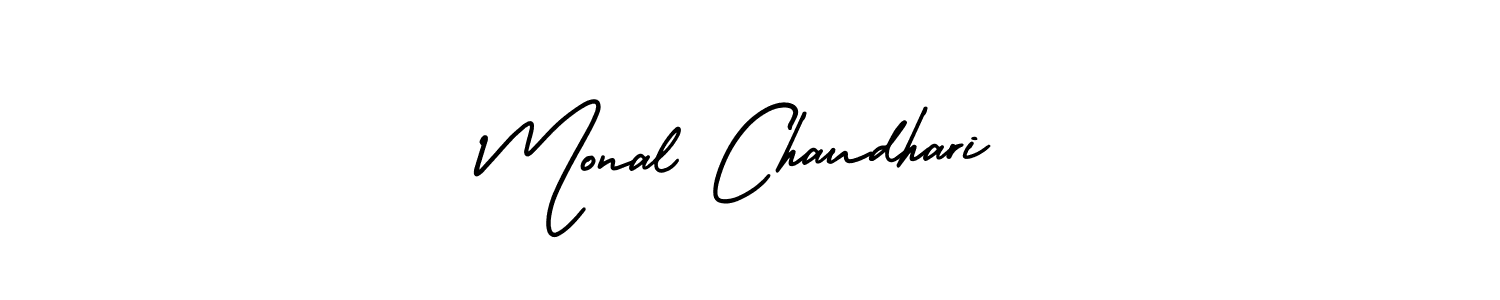 Similarly AmerikaSignatureDemo-Regular is the best handwritten signature design. Signature creator online .You can use it as an online autograph creator for name Monal Chaudhari. Monal Chaudhari signature style 3 images and pictures png