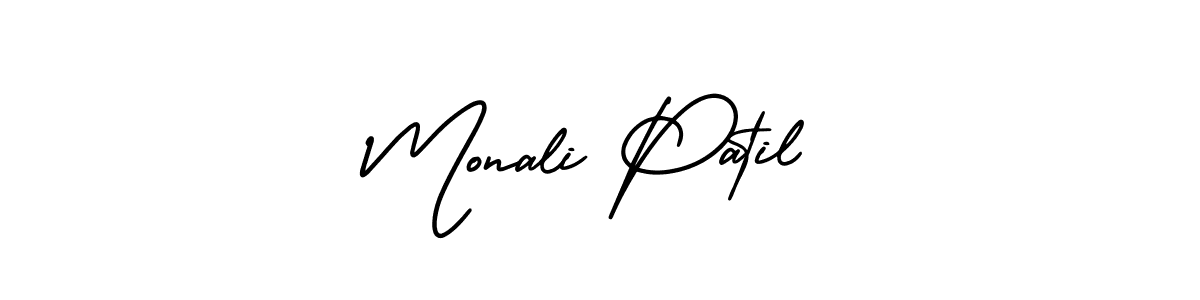 Use a signature maker to create a handwritten signature online. With this signature software, you can design (AmerikaSignatureDemo-Regular) your own signature for name Monali Patil. Monali Patil signature style 3 images and pictures png