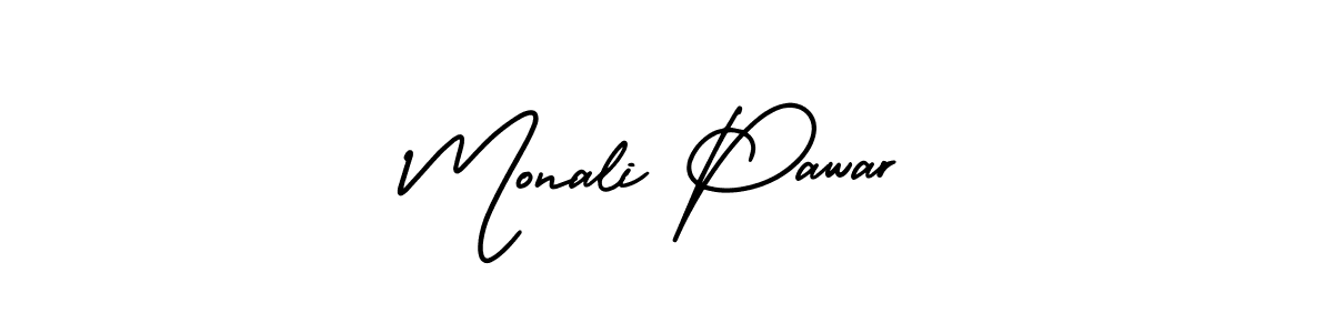 Make a beautiful signature design for name Monali Pawar. Use this online signature maker to create a handwritten signature for free. Monali Pawar signature style 3 images and pictures png