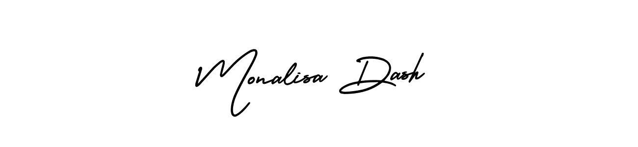 You should practise on your own different ways (AmerikaSignatureDemo-Regular) to write your name (Monalisa Dash) in signature. don't let someone else do it for you. Monalisa Dash signature style 3 images and pictures png