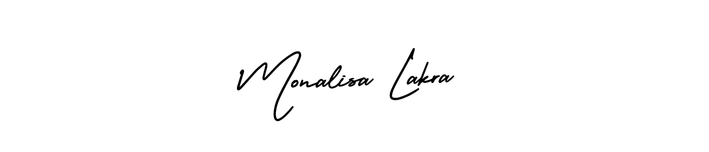 Make a beautiful signature design for name Monalisa Lakra. With this signature (AmerikaSignatureDemo-Regular) style, you can create a handwritten signature for free. Monalisa Lakra signature style 3 images and pictures png