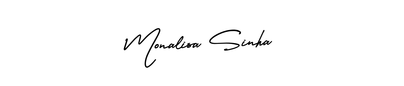 Similarly AmerikaSignatureDemo-Regular is the best handwritten signature design. Signature creator online .You can use it as an online autograph creator for name Monalisa Sinha. Monalisa Sinha signature style 3 images and pictures png