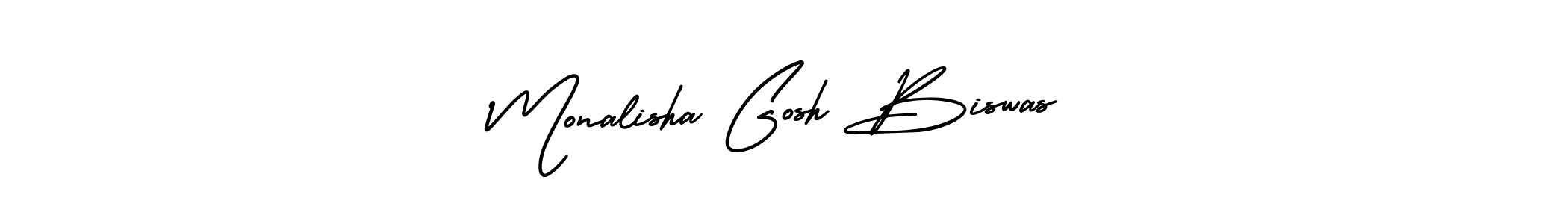 Also You can easily find your signature by using the search form. We will create Monalisha Gosh Biswas name handwritten signature images for you free of cost using AmerikaSignatureDemo-Regular sign style. Monalisha Gosh Biswas signature style 3 images and pictures png