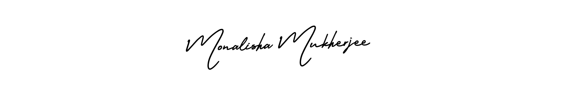 Make a short Monalisha Mukherjee signature style. Manage your documents anywhere anytime using AmerikaSignatureDemo-Regular. Create and add eSignatures, submit forms, share and send files easily. Monalisha Mukherjee signature style 3 images and pictures png