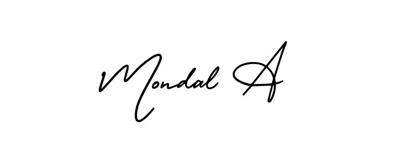 if you are searching for the best signature style for your name Mondal A. so please give up your signature search. here we have designed multiple signature styles  using AmerikaSignatureDemo-Regular. Mondal A signature style 3 images and pictures png