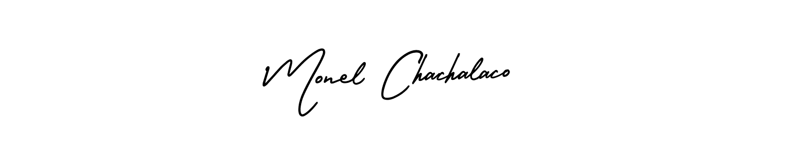 Similarly AmerikaSignatureDemo-Regular is the best handwritten signature design. Signature creator online .You can use it as an online autograph creator for name Monel Chachalaco. Monel Chachalaco signature style 3 images and pictures png