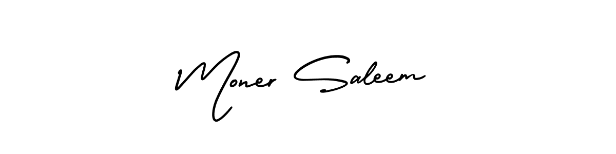 You can use this online signature creator to create a handwritten signature for the name Moner Saleem. This is the best online autograph maker. Moner Saleem signature style 3 images and pictures png