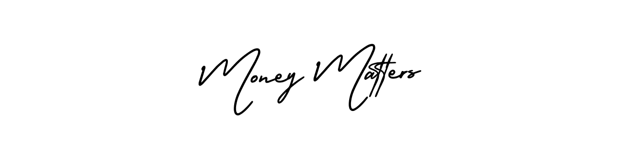 Make a beautiful signature design for name Money Matters. With this signature (AmerikaSignatureDemo-Regular) style, you can create a handwritten signature for free. Money Matters signature style 3 images and pictures png