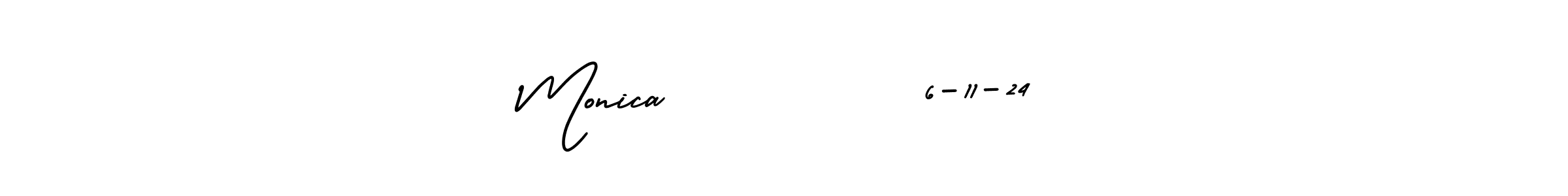 if you are searching for the best signature style for your name Monica           6-11-24. so please give up your signature search. here we have designed multiple signature styles  using AmerikaSignatureDemo-Regular. Monica           6-11-24 signature style 3 images and pictures png