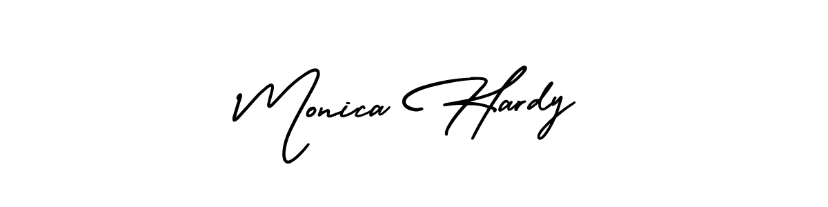How to make Monica Hardy signature? AmerikaSignatureDemo-Regular is a professional autograph style. Create handwritten signature for Monica Hardy name. Monica Hardy signature style 3 images and pictures png