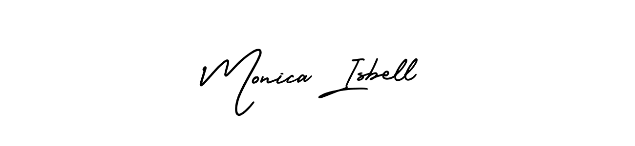 if you are searching for the best signature style for your name Monica Isbell. so please give up your signature search. here we have designed multiple signature styles  using AmerikaSignatureDemo-Regular. Monica Isbell signature style 3 images and pictures png