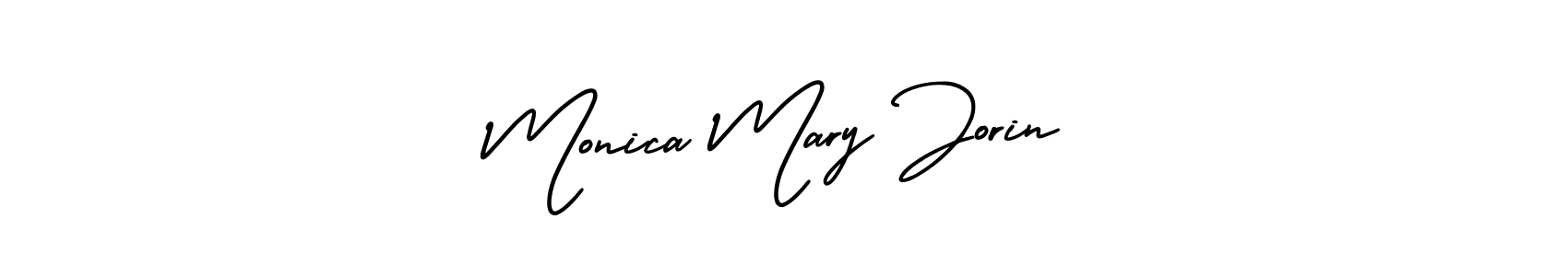 Check out images of Autograph of Monica Mary Jorin name. Actor Monica Mary Jorin Signature Style. AmerikaSignatureDemo-Regular is a professional sign style online. Monica Mary Jorin signature style 3 images and pictures png