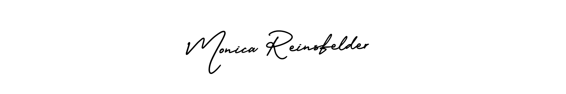 It looks lik you need a new signature style for name Monica Reinsfelder. Design unique handwritten (AmerikaSignatureDemo-Regular) signature with our free signature maker in just a few clicks. Monica Reinsfelder signature style 3 images and pictures png