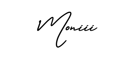 Make a beautiful signature design for name Moniii. With this signature (AmerikaSignatureDemo-Regular) style, you can create a handwritten signature for free. Moniii signature style 3 images and pictures png