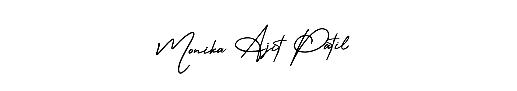 It looks lik you need a new signature style for name Monika Ajit Patil. Design unique handwritten (AmerikaSignatureDemo-Regular) signature with our free signature maker in just a few clicks. Monika Ajit Patil signature style 3 images and pictures png