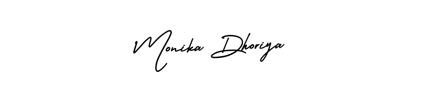 Here are the top 10 professional signature styles for the name Monika Dhoriya. These are the best autograph styles you can use for your name. Monika Dhoriya signature style 3 images and pictures png