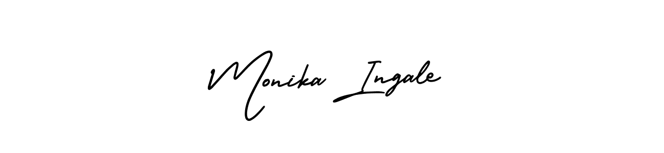 Make a short Monika Ingale signature style. Manage your documents anywhere anytime using AmerikaSignatureDemo-Regular. Create and add eSignatures, submit forms, share and send files easily. Monika Ingale signature style 3 images and pictures png