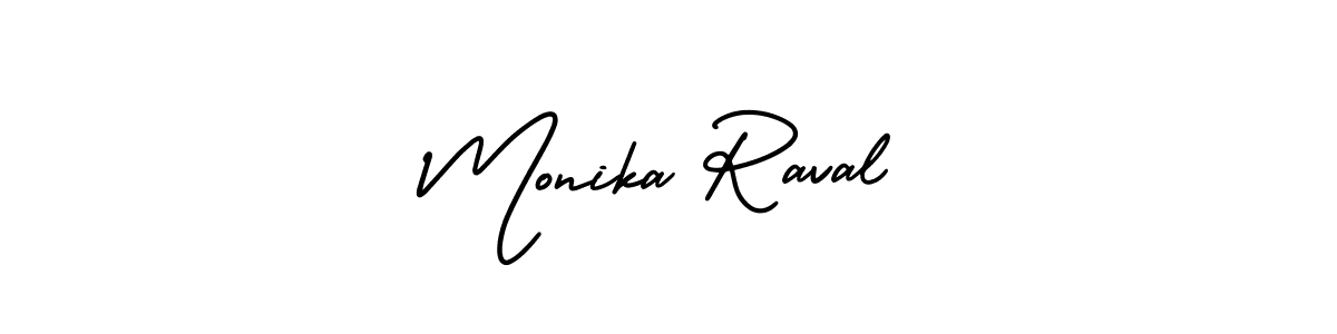 Make a beautiful signature design for name Monika Raval. Use this online signature maker to create a handwritten signature for free. Monika Raval signature style 3 images and pictures png