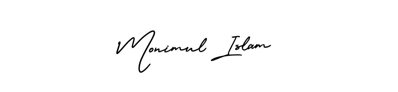 Make a beautiful signature design for name Monimul Islam. Use this online signature maker to create a handwritten signature for free. Monimul Islam signature style 3 images and pictures png