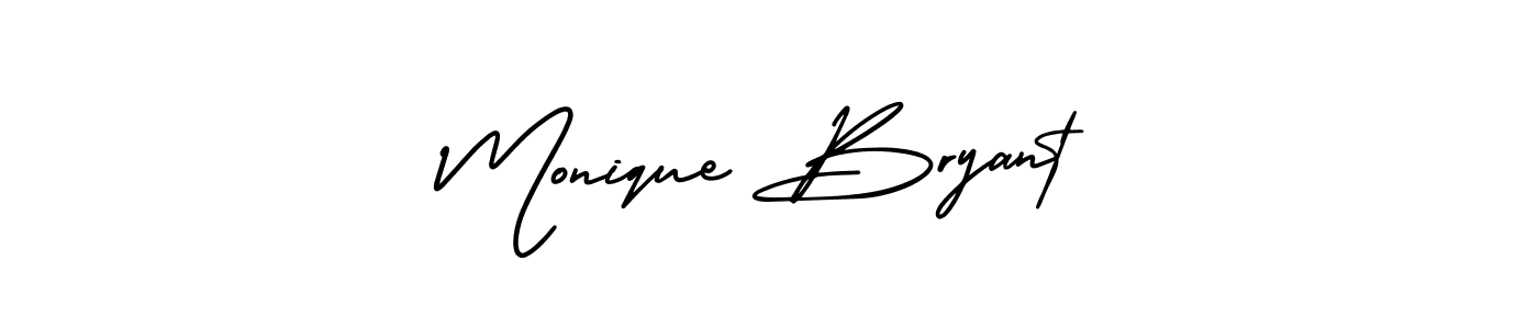 Best and Professional Signature Style for Monique Bryant. AmerikaSignatureDemo-Regular Best Signature Style Collection. Monique Bryant signature style 3 images and pictures png
