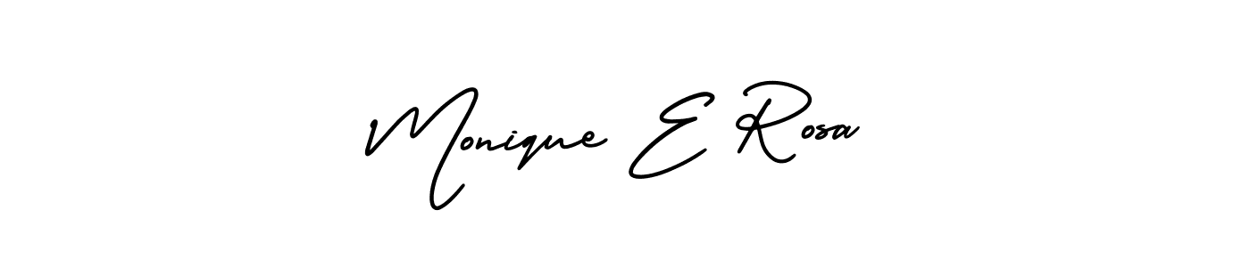 This is the best signature style for the Monique E Rosa name. Also you like these signature font (AmerikaSignatureDemo-Regular). Mix name signature. Monique E Rosa signature style 3 images and pictures png