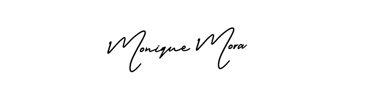 How to make Monique Mora signature? AmerikaSignatureDemo-Regular is a professional autograph style. Create handwritten signature for Monique Mora name. Monique Mora signature style 3 images and pictures png