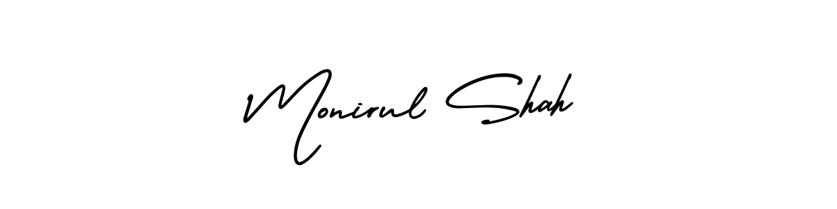 Best and Professional Signature Style for Monirul Shah. AmerikaSignatureDemo-Regular Best Signature Style Collection. Monirul Shah signature style 3 images and pictures png