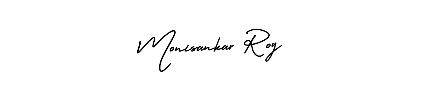 Create a beautiful signature design for name Monisankar Roy. With this signature (AmerikaSignatureDemo-Regular) fonts, you can make a handwritten signature for free. Monisankar Roy signature style 3 images and pictures png
