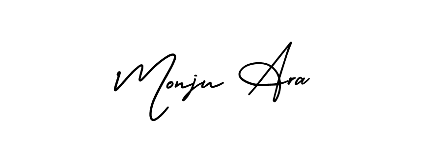 Make a beautiful signature design for name Monju Ara. Use this online signature maker to create a handwritten signature for free. Monju Ara signature style 3 images and pictures png