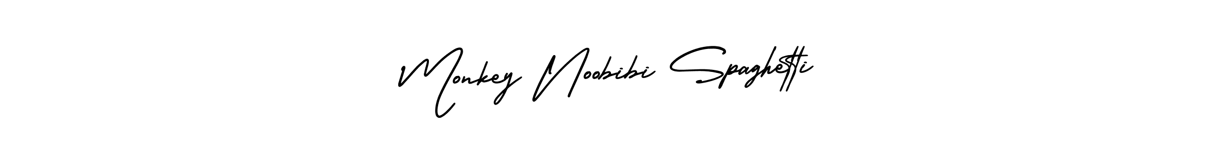 Best and Professional Signature Style for Monkey Noobibi Spaghetti. AmerikaSignatureDemo-Regular Best Signature Style Collection. Monkey Noobibi Spaghetti signature style 3 images and pictures png