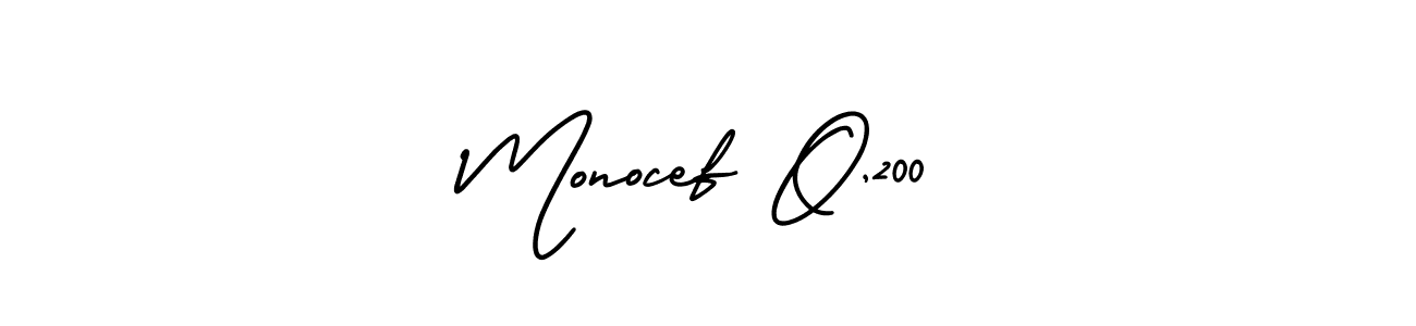 Make a beautiful signature design for name Monocef O,200. Use this online signature maker to create a handwritten signature for free. Monocef O,200 signature style 3 images and pictures png