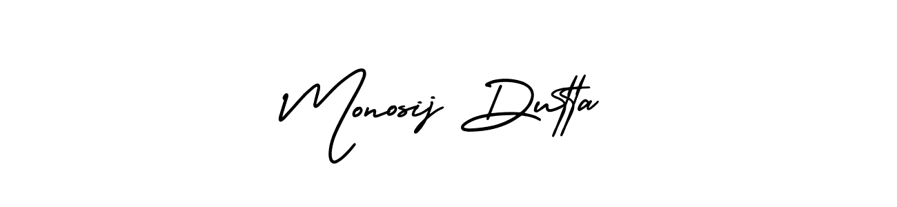 AmerikaSignatureDemo-Regular is a professional signature style that is perfect for those who want to add a touch of class to their signature. It is also a great choice for those who want to make their signature more unique. Get Monosij Dutta name to fancy signature for free. Monosij Dutta signature style 3 images and pictures png