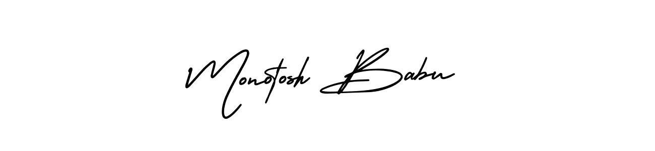 Similarly AmerikaSignatureDemo-Regular is the best handwritten signature design. Signature creator online .You can use it as an online autograph creator for name Monotosh Babu. Monotosh Babu signature style 3 images and pictures png