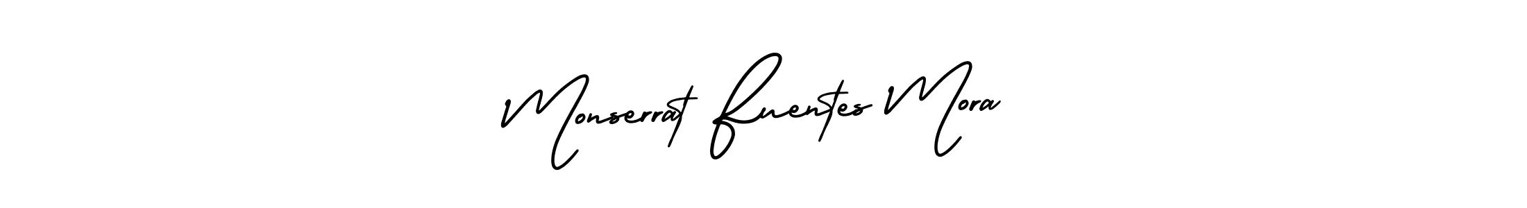 How to make Monserrat Fuentes Mora name signature. Use AmerikaSignatureDemo-Regular style for creating short signs online. This is the latest handwritten sign. Monserrat Fuentes Mora signature style 3 images and pictures png