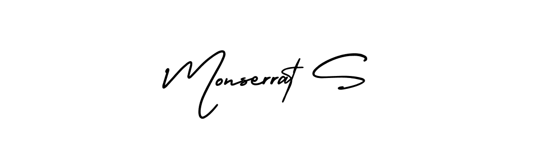Make a beautiful signature design for name Monserrat S. Use this online signature maker to create a handwritten signature for free. Monserrat S signature style 3 images and pictures png